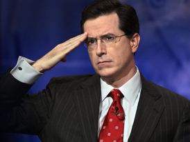 warnings to stephen colbert that his announced run for the presidency ...